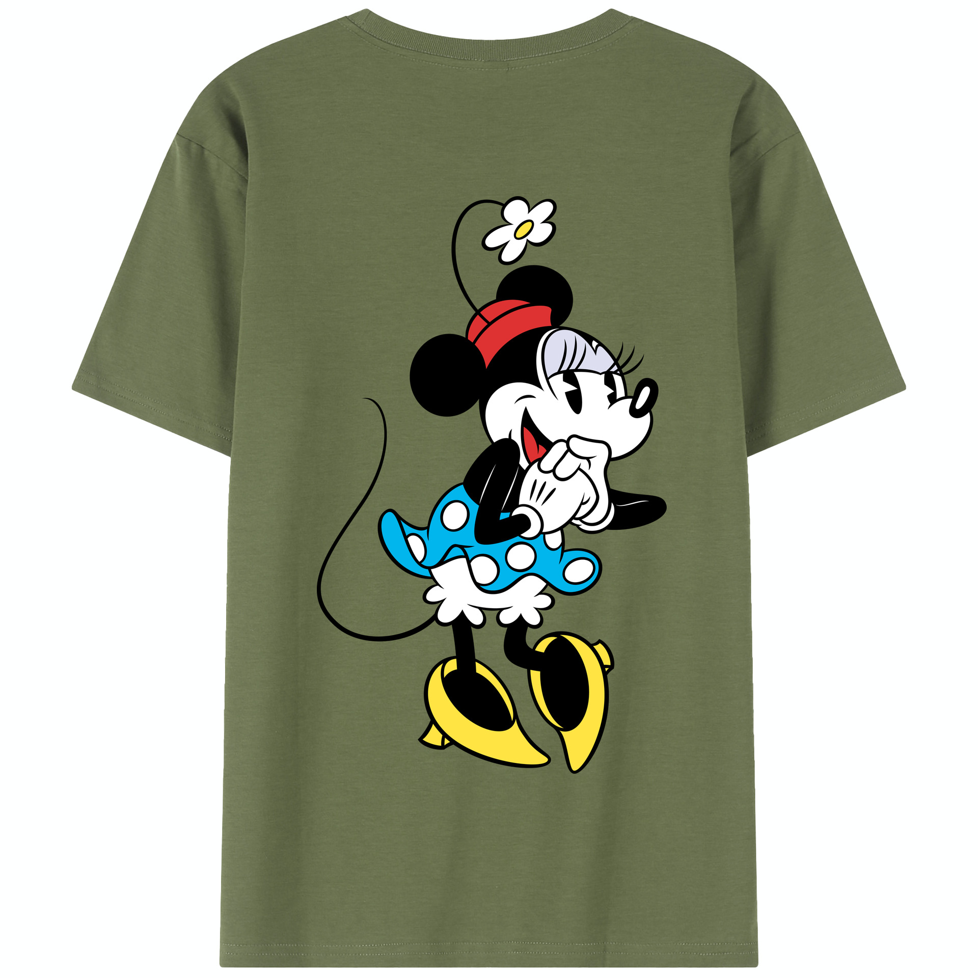 （画像用） ミッキーマウス Mickey Mouse 綿100％半袖Tシャツ（背面プリント）